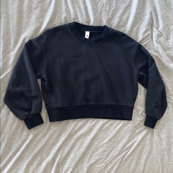 Lululemon Perfectly Oversized Cropped Crew - French Terry - Picture 5 of 9